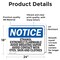 Signmission Ethanol Extremely Flammable Avoid Breathing OSHA Notice Sign, Vinyl Decal, 24in W x 18in L, 2PK OS-2PACK-NS-D-1824-L-12178 - alternate 6